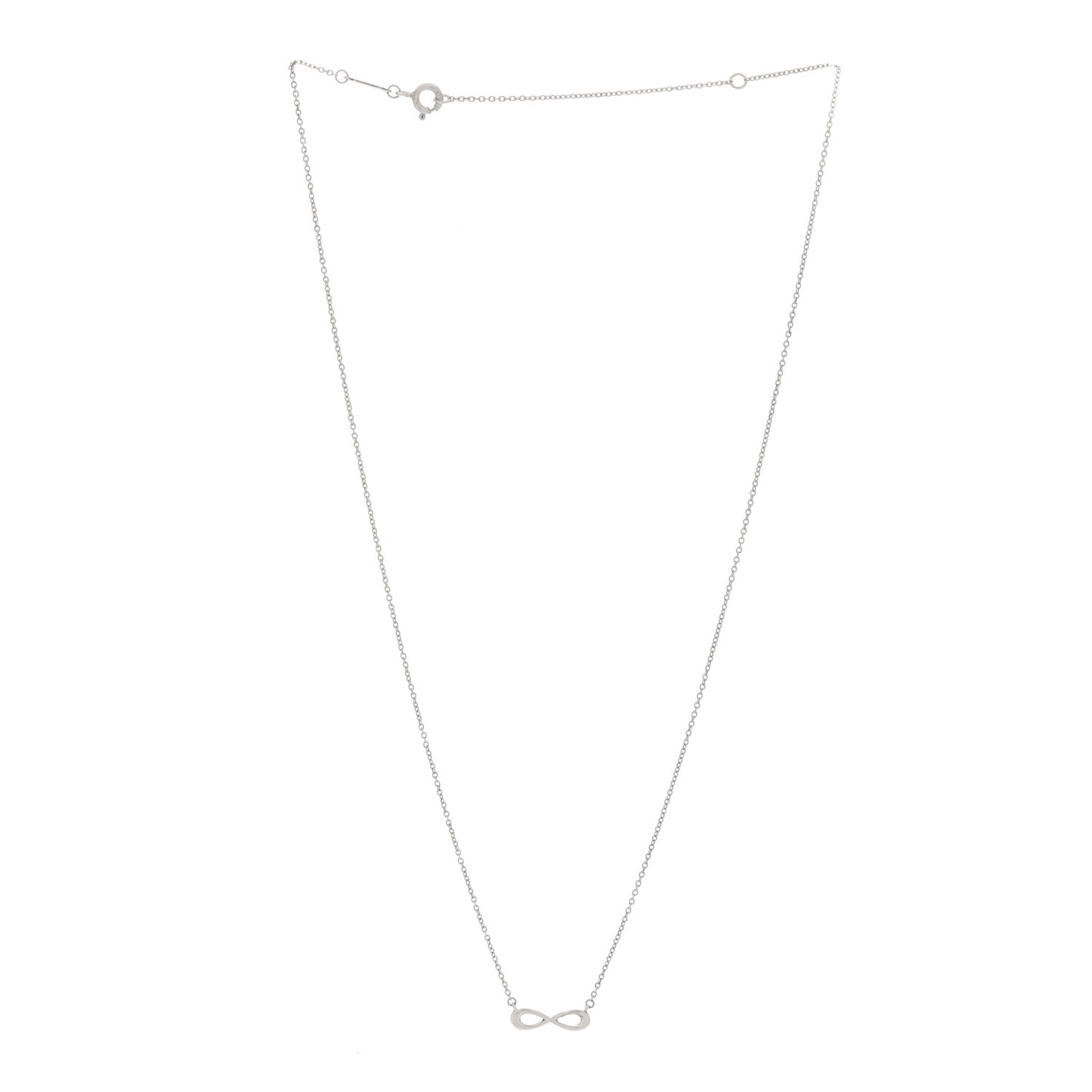 Sterling Silver Mini Infinity Pendant Necklace