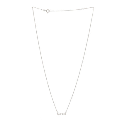 Tiffany Sterling Silver Mini Infinity Pendant Necklace 3 of 5