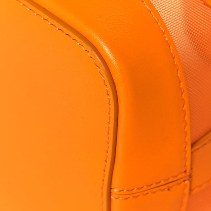 Fendi Mesh Vitello King F is Fendi Logo Embroidered Mini Mon Tresor Bucket Bag Aranciata Clementime 8 of 10