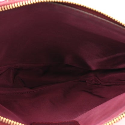 Christian Dior Monogram Mini Saddle Pochette Burgundy 5 of 12