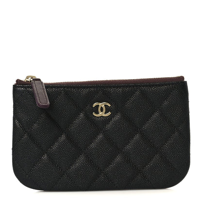 Chanel Caviar Quilted Small Cosmetic Case Black 1 of 8
