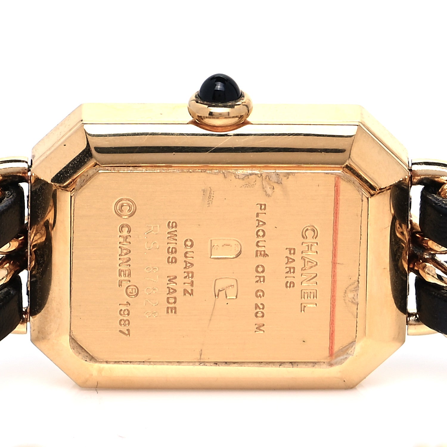 Chanel Stainless Steel Lambskin 20mm Chain Premiere Quartz Watch Gold XL 4 of 4