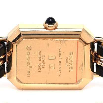 Chanel Stainless Steel Lambskin 20mm Chain Premiere Quartz Watch Gold XL 4 of 4