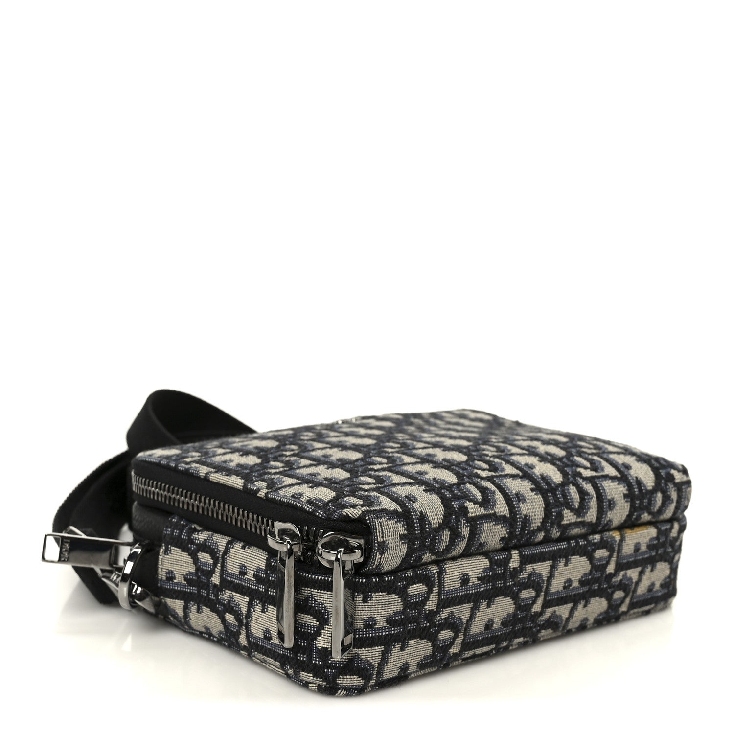 Christian Dior Oblique Pouch Navy Blue 4 of 11