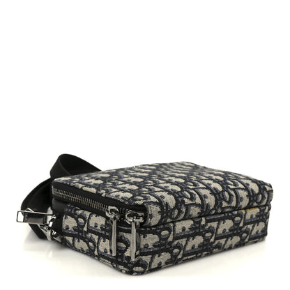 Christian Dior Oblique Pouch Navy Blue 4 of 11