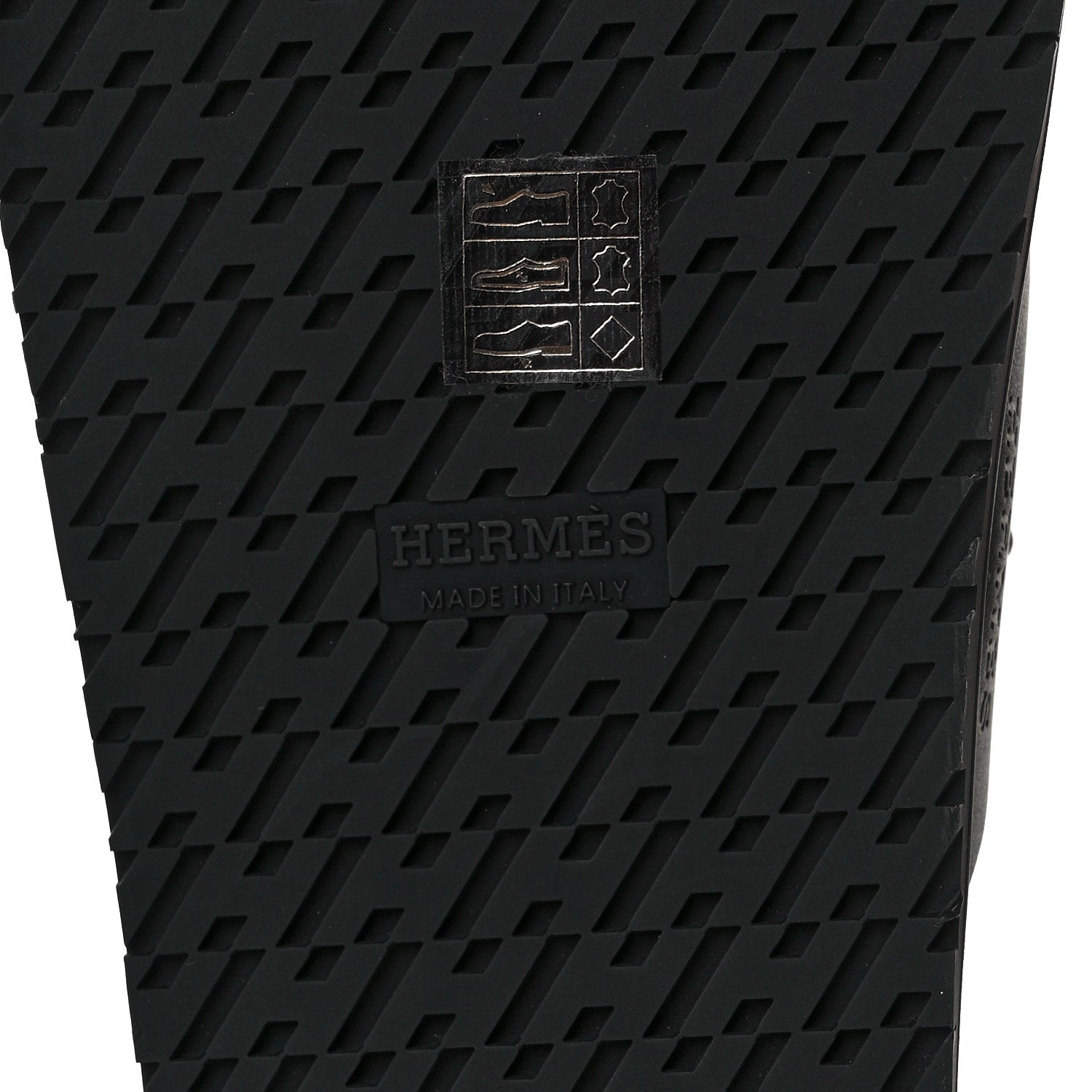 Hermes Calfskin Womens Chypre Sandals 37.5 Black 6 of 9
