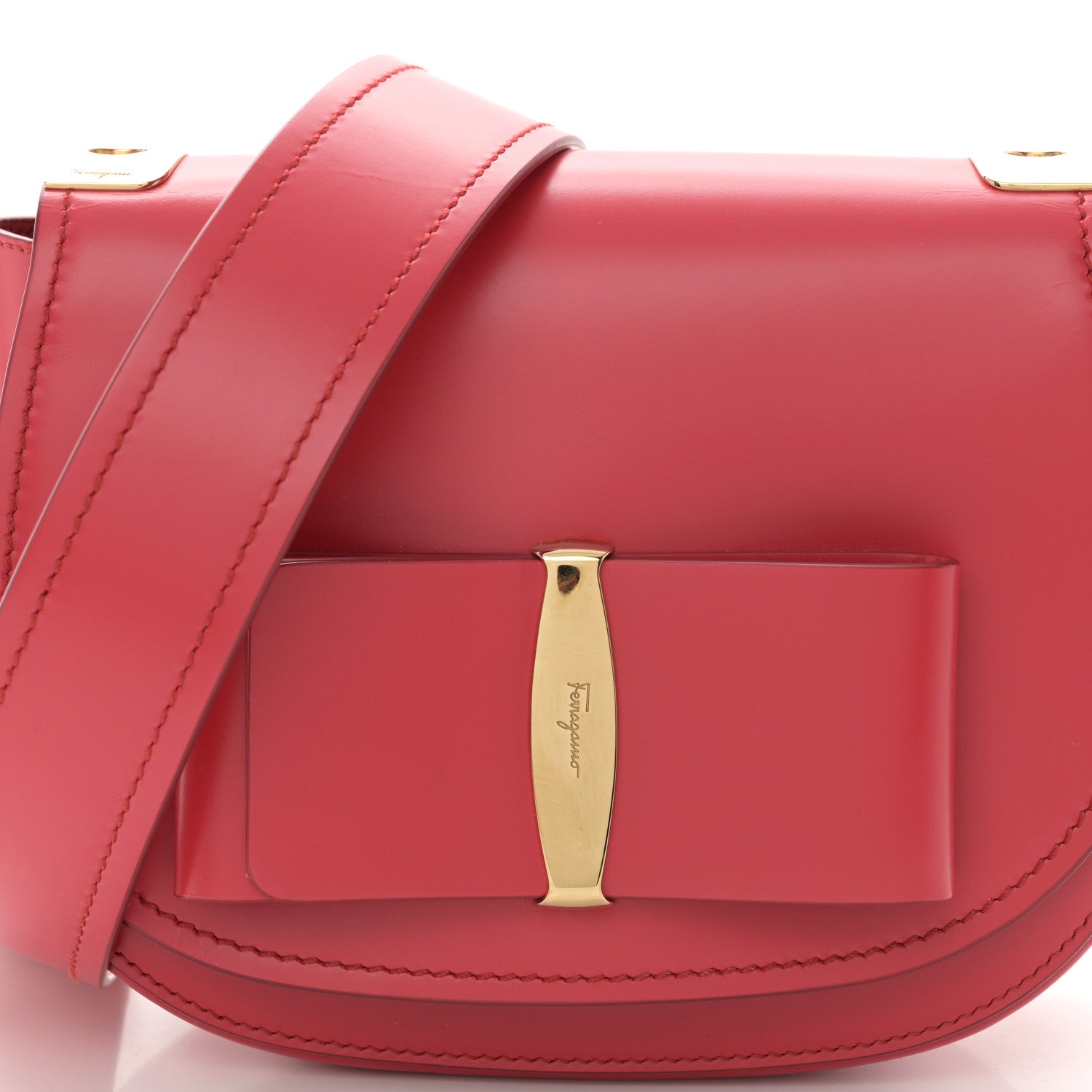 Salvatore Ferragamo Smooth Calfskin Small Anna Shoulder Bag Pamplona 8 of 15