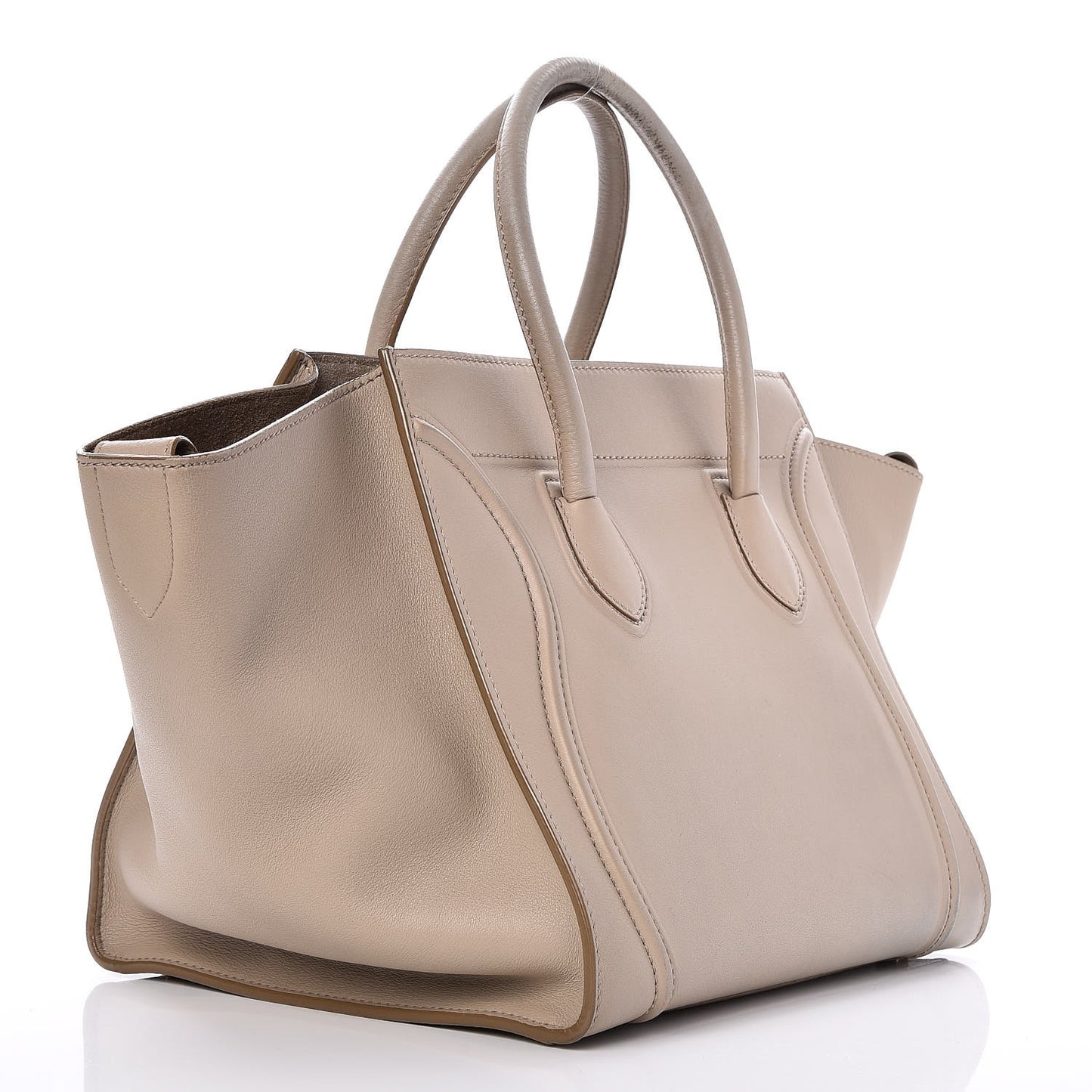 Supple Calfskin Medium Phantom Luggage Beige