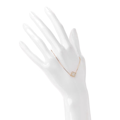 Van Cleef & Arpels 18K Yellow Gold Mother of Pearl Sweet Alhambra Bracelet 2 of 7