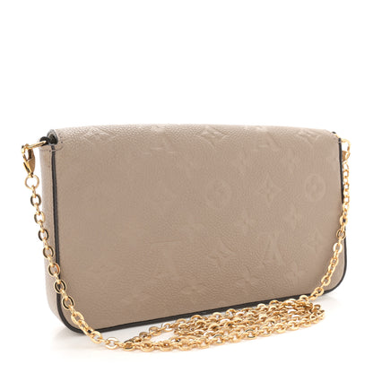 Louis Vuitton Empreinte Pochette Felicie Chain Wallet Tourterelle 4 of 10
