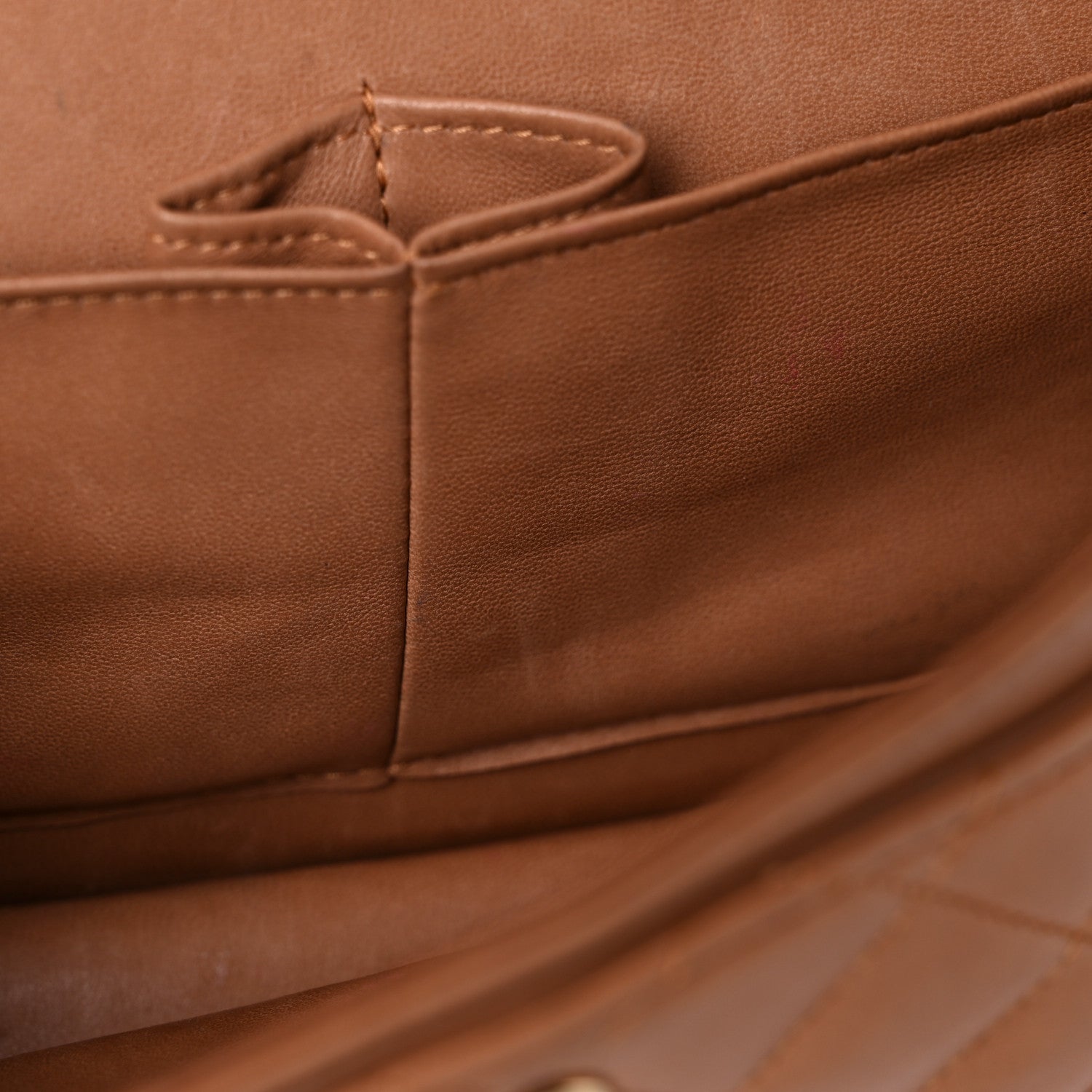 Chanel Lambskin Quilted Medium Double Flap Brown 14 of 46