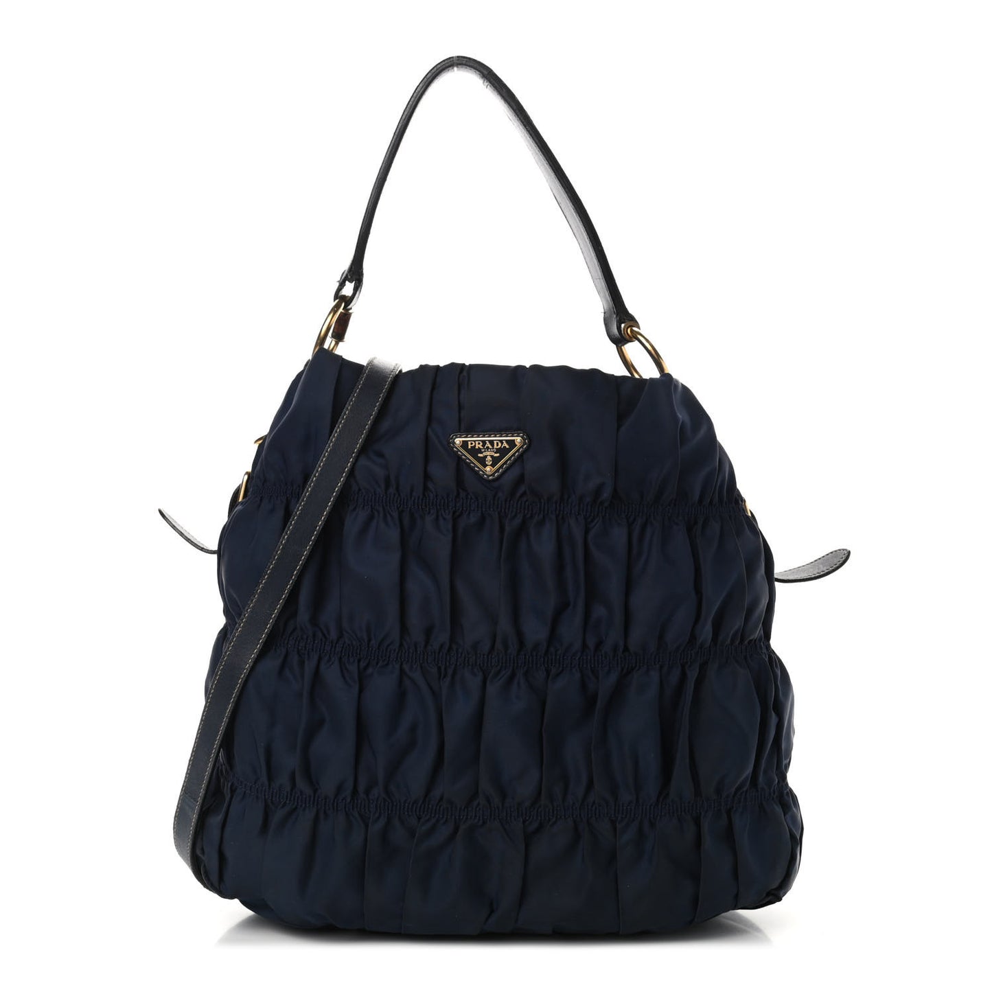 Tessuto Nylon Gaufre Tote Blue