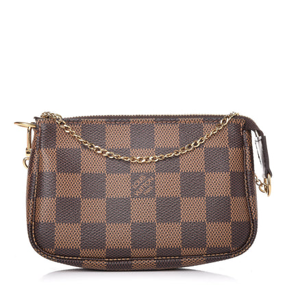 Louis Vuitton Damier Ebene Mini Pochette Accessories 1 of 8