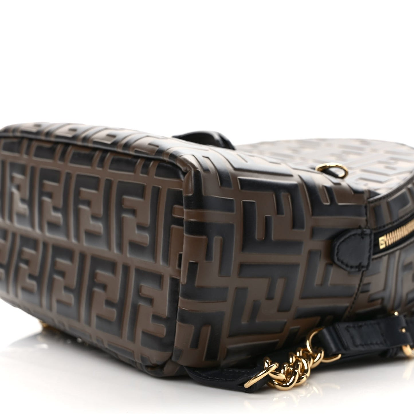 Vitello Bi-Color FF 1974 Embossed Mini Backpack Maya Black
