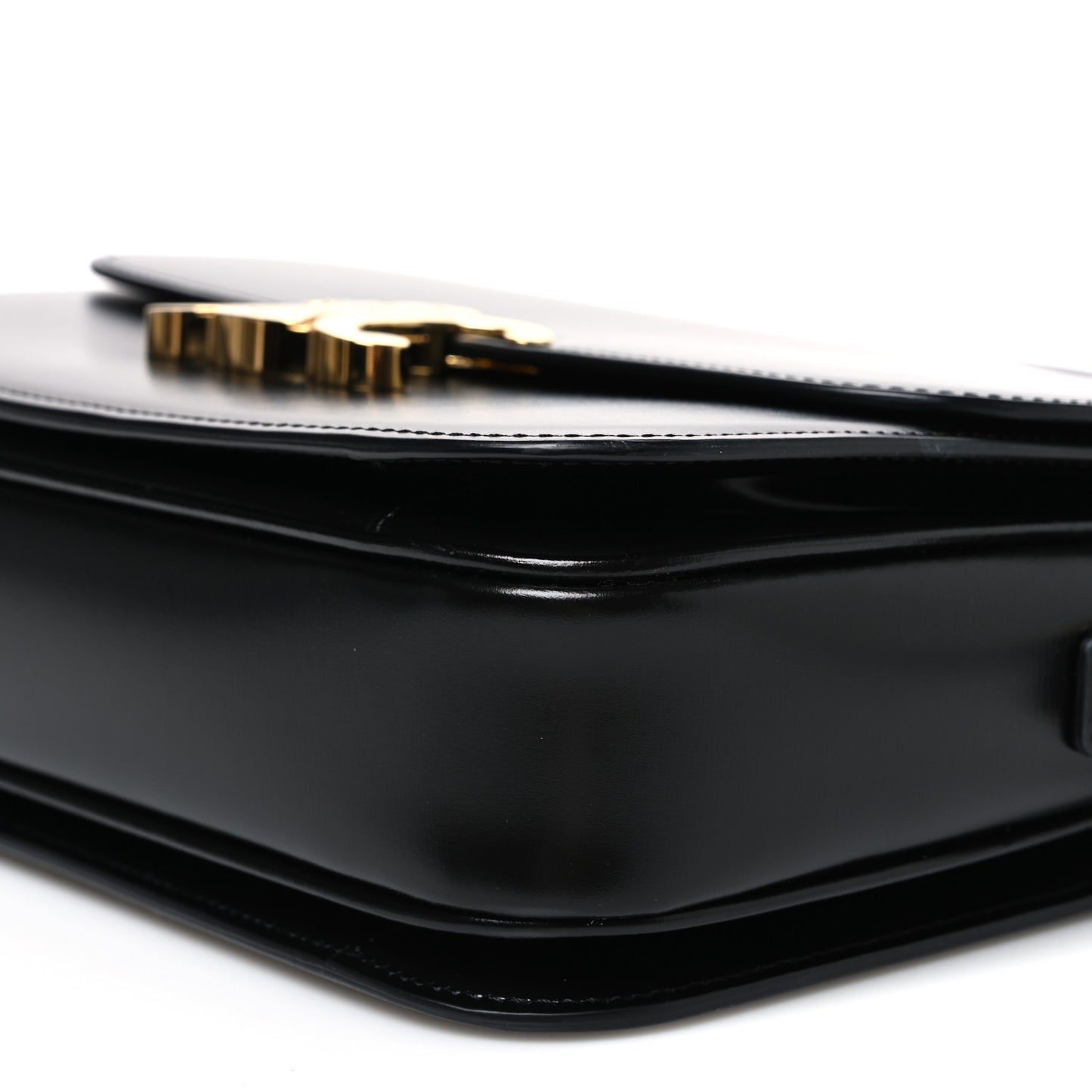 Shiny Calfskin Medium Triomphe Black