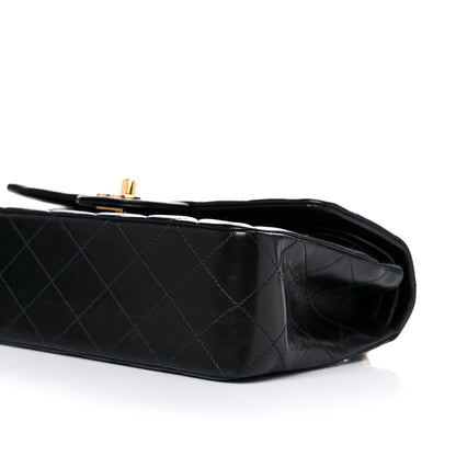Chanel Lambskin Quilted Medium Double Flap Black 8 of 12