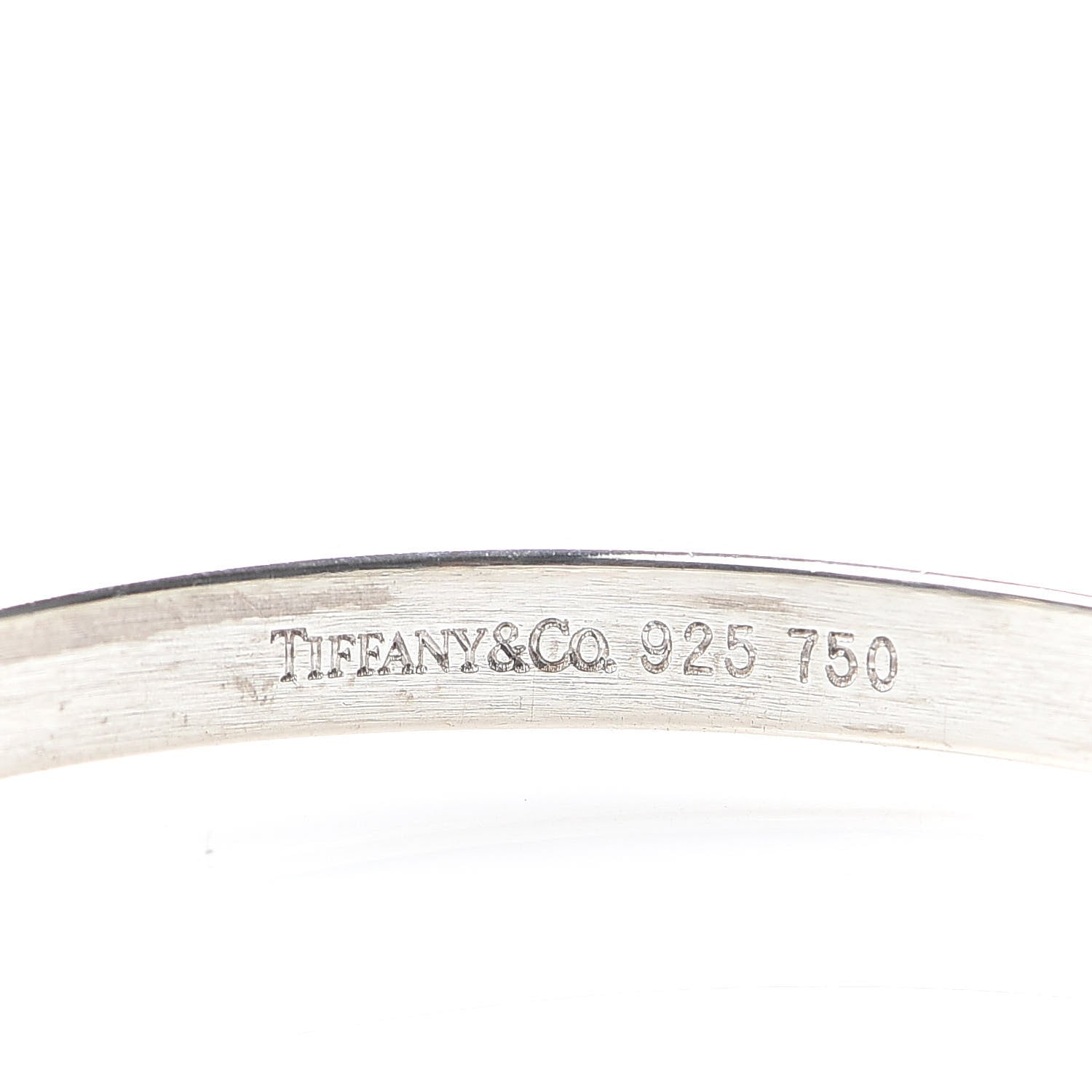 Tiffany Sterling Silver 18K Yellow Gold Hook Bangle Bracelet 4 of 5