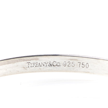 Tiffany Sterling Silver 18K Yellow Gold Hook Bangle Bracelet 4 of 5