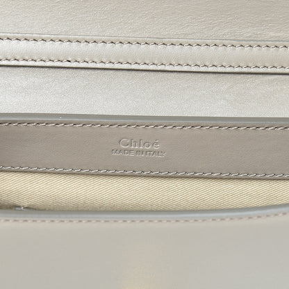 Chloe Calfskin Suede C Clutch With Chain Motty Grey 5 of 13