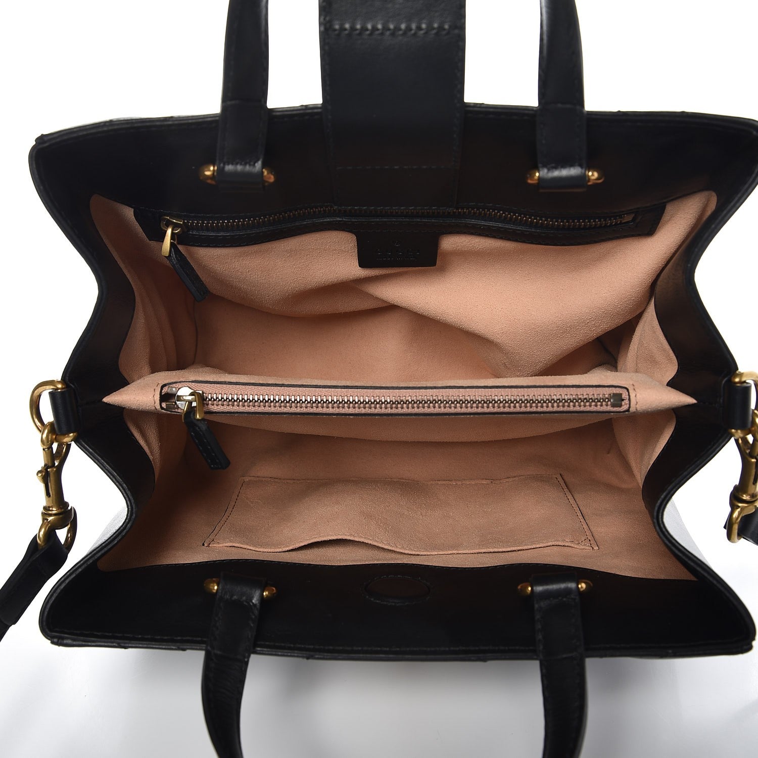 Gucci Calfskin Matelasse Small GG Marmont Tote Black 5 of 7