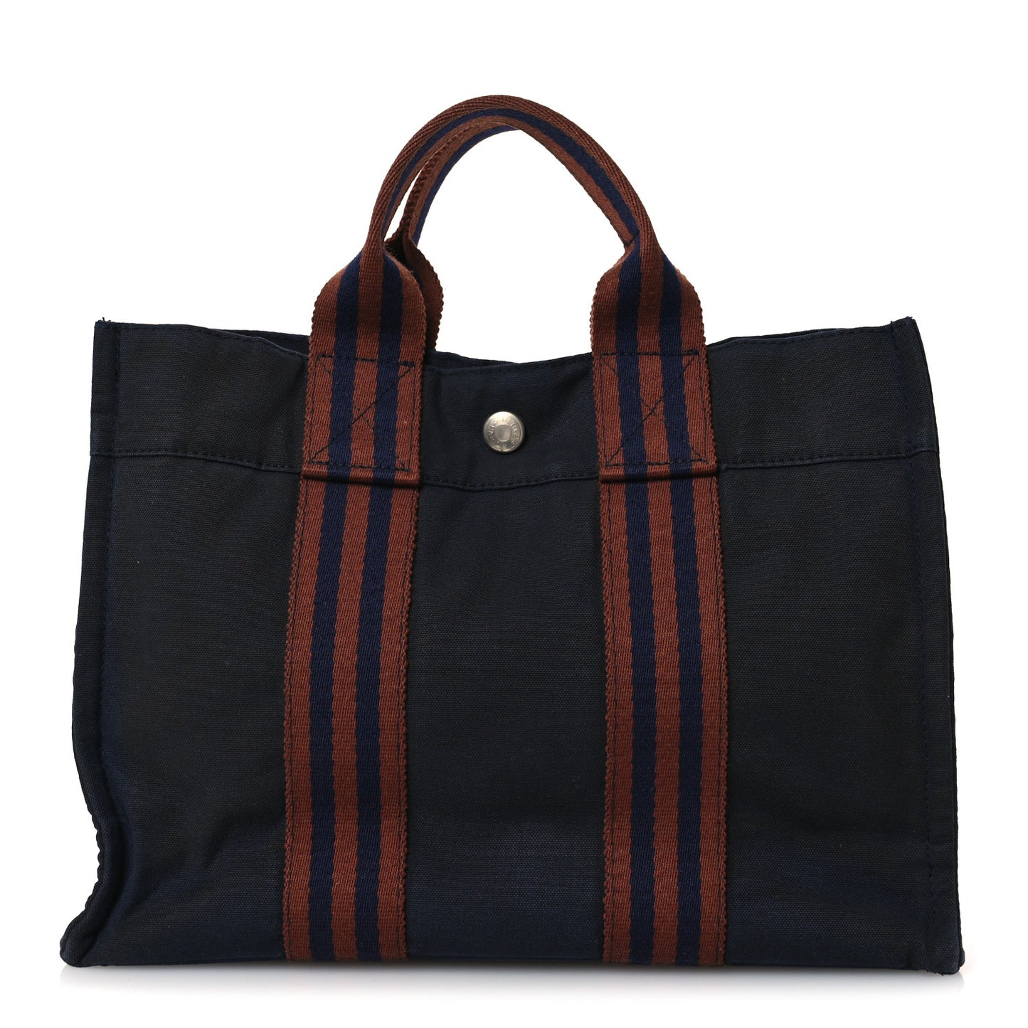 Canvas Tout Fourre PM Navy Brown