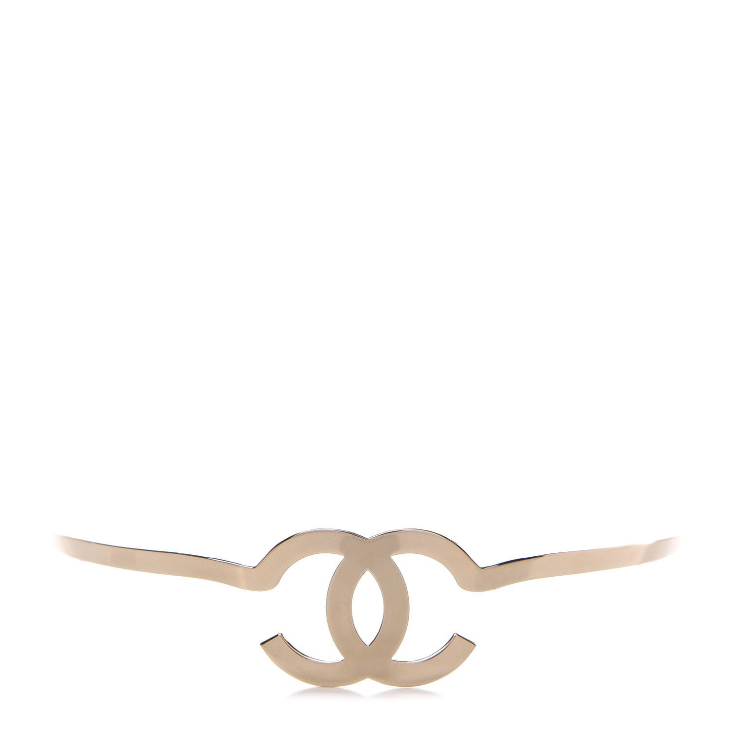 Chanel Metal CC Headband Light Gold 1 of 7