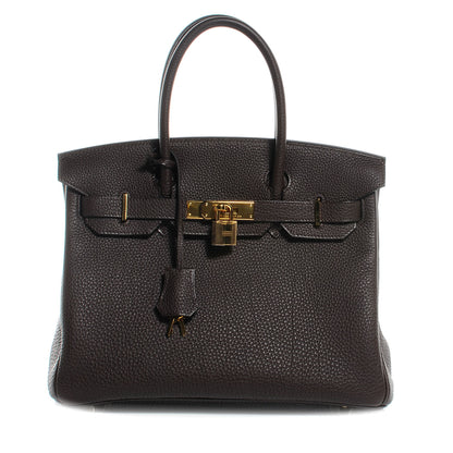 Hermes Togo Birkin 25 Chocolate 1 of 9