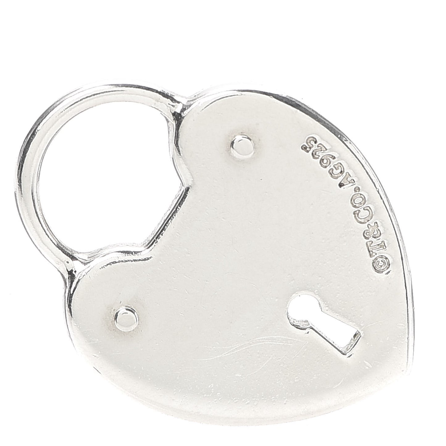 Sterling Silver Heart Lock Charm