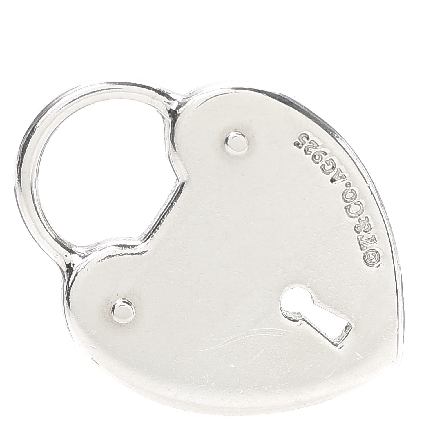 Tiffany Sterling Silver Heart Lock Charm 3 of 3