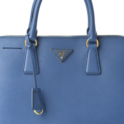 Prada Saffiano Lux Large Promenade Tote Bluette 9 of 9