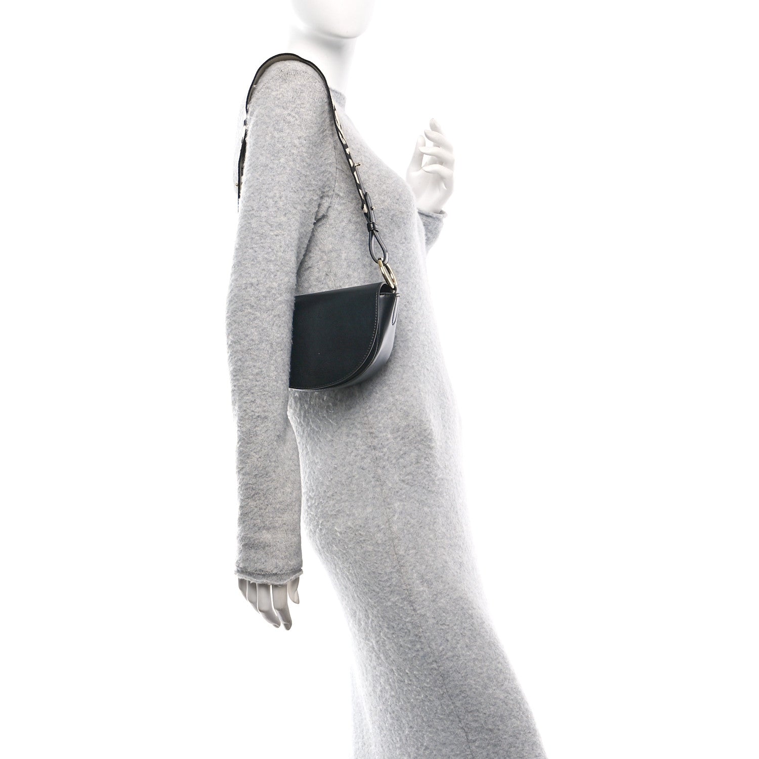 Stella McCartney Eco Soft Alter Nappa Perforated Logo Mini Marlee Black 2 of 10