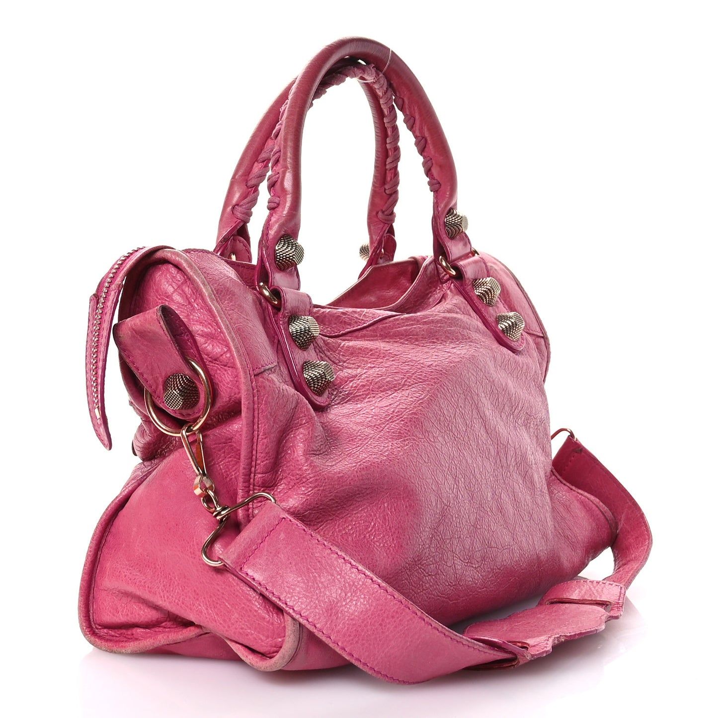 Agneau Giant 21 Rose Gold Hardware City Cyclamen Fucsia