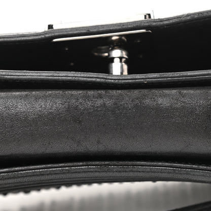 Chanel Lambskin Glass Pearl Embroidered Small Boy Flap Black 12 of 15