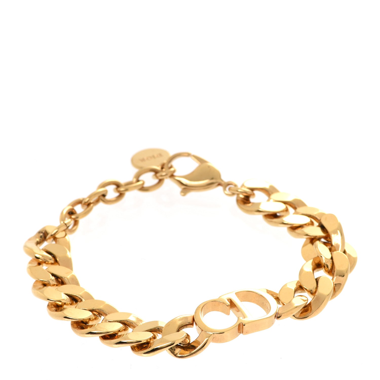 Christian Dior Metal Danseuse Etoile Chain Bracelet Gold 1 of 6