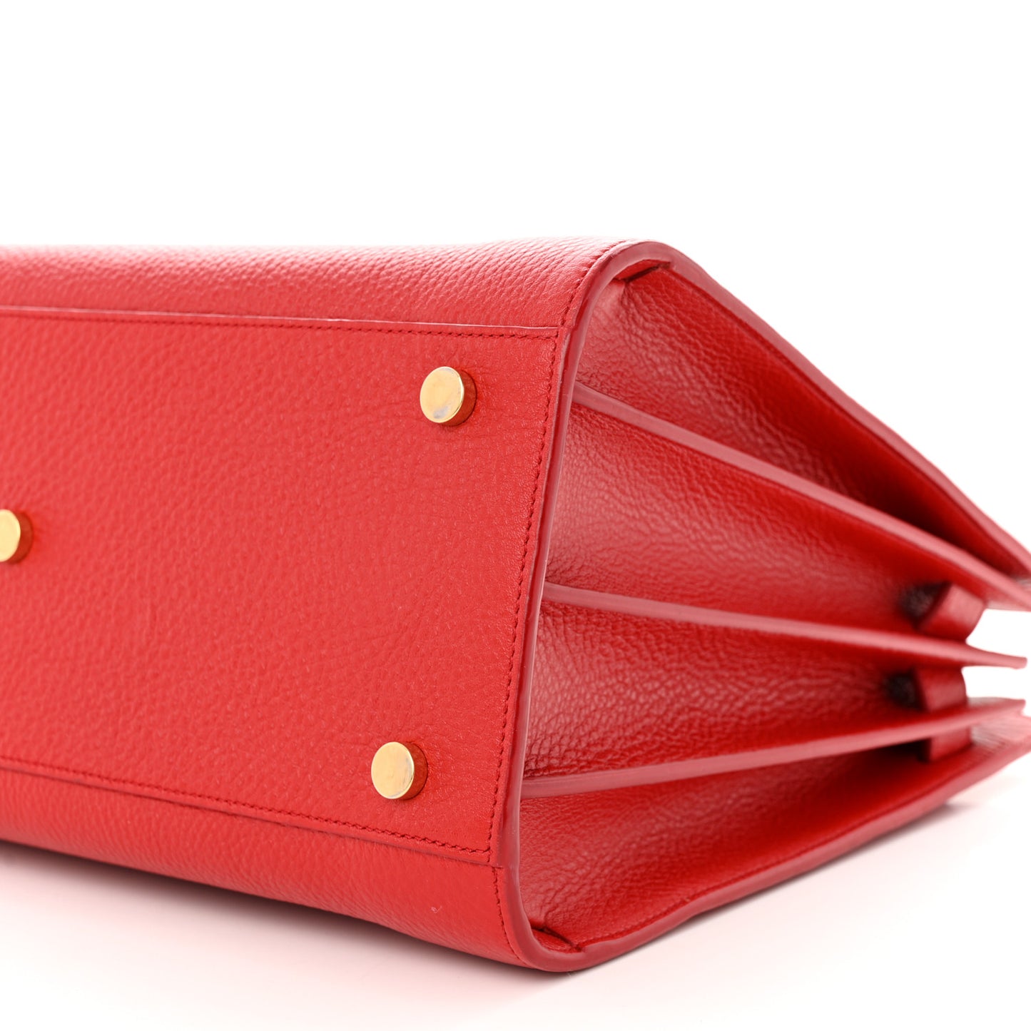 Grained Calfskin Small Sac De Jour Lipstick Red