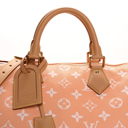 Louis Vuitton Calfskin Monogram Speedy P9 Bandouliere 40 Summer Peach 8 of 10