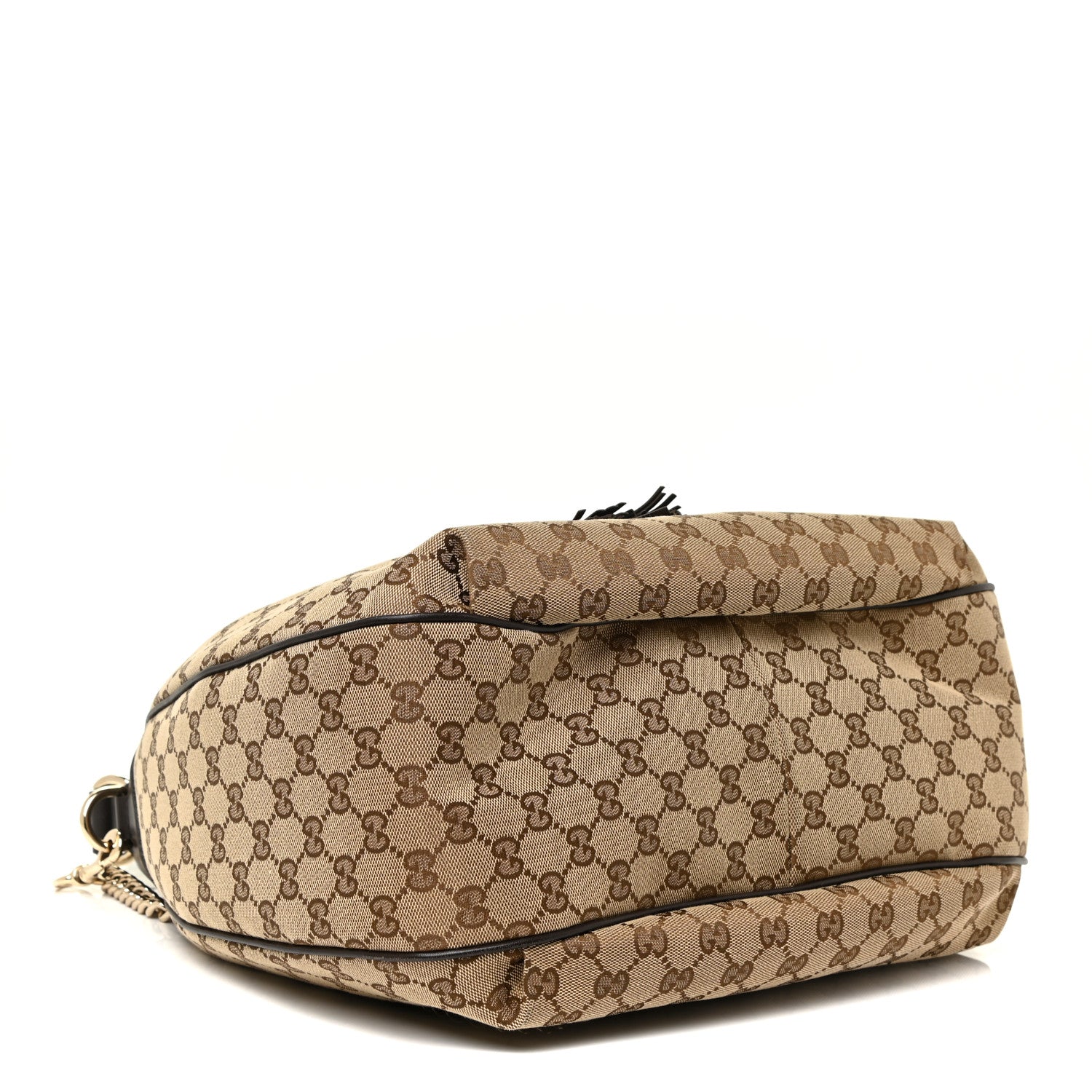 Gucci Monogram Margaux Calfskin Medium Emily Hobo Beige Ebony Cocoa 4 of 19