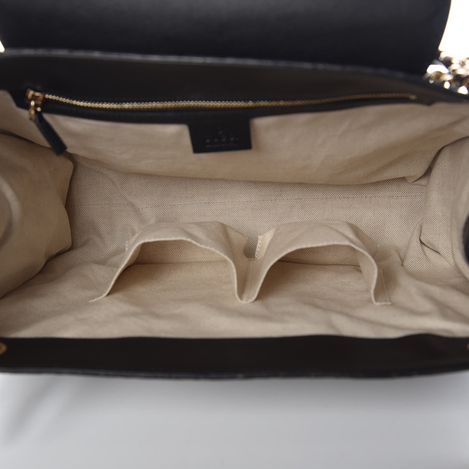 Gucci Guccissima Large Emily Chain Shoulder Bag Black 7 of 9
