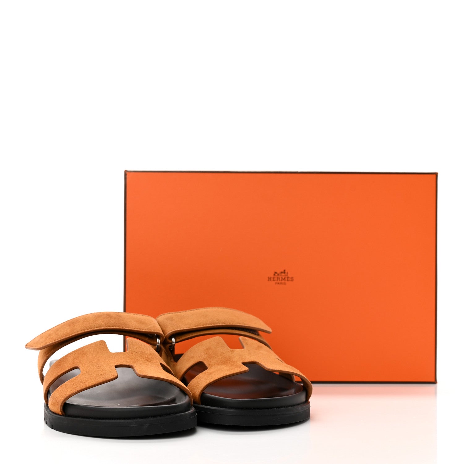 Hermes Suede Goatskin Womens Chypre Sandals 36 Naturel 14 of 14