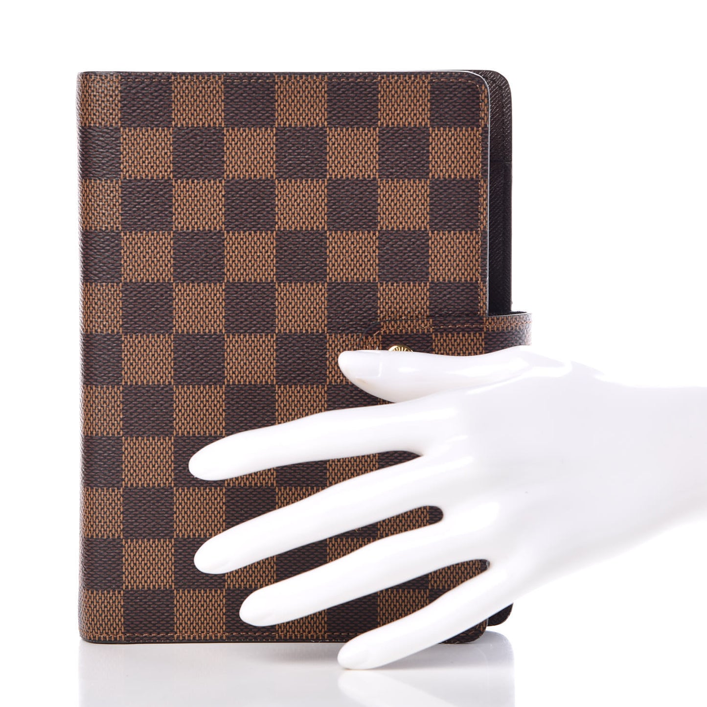 Damier Ebene Medium Ring Agenda Cover