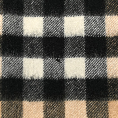 Burberry Cashmere Giant Check Fringe Scarf Camel 4 of 4