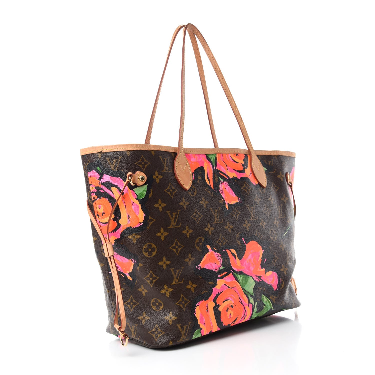Louis Vuitton Monogram Roses Neverfull MM 3 of 11