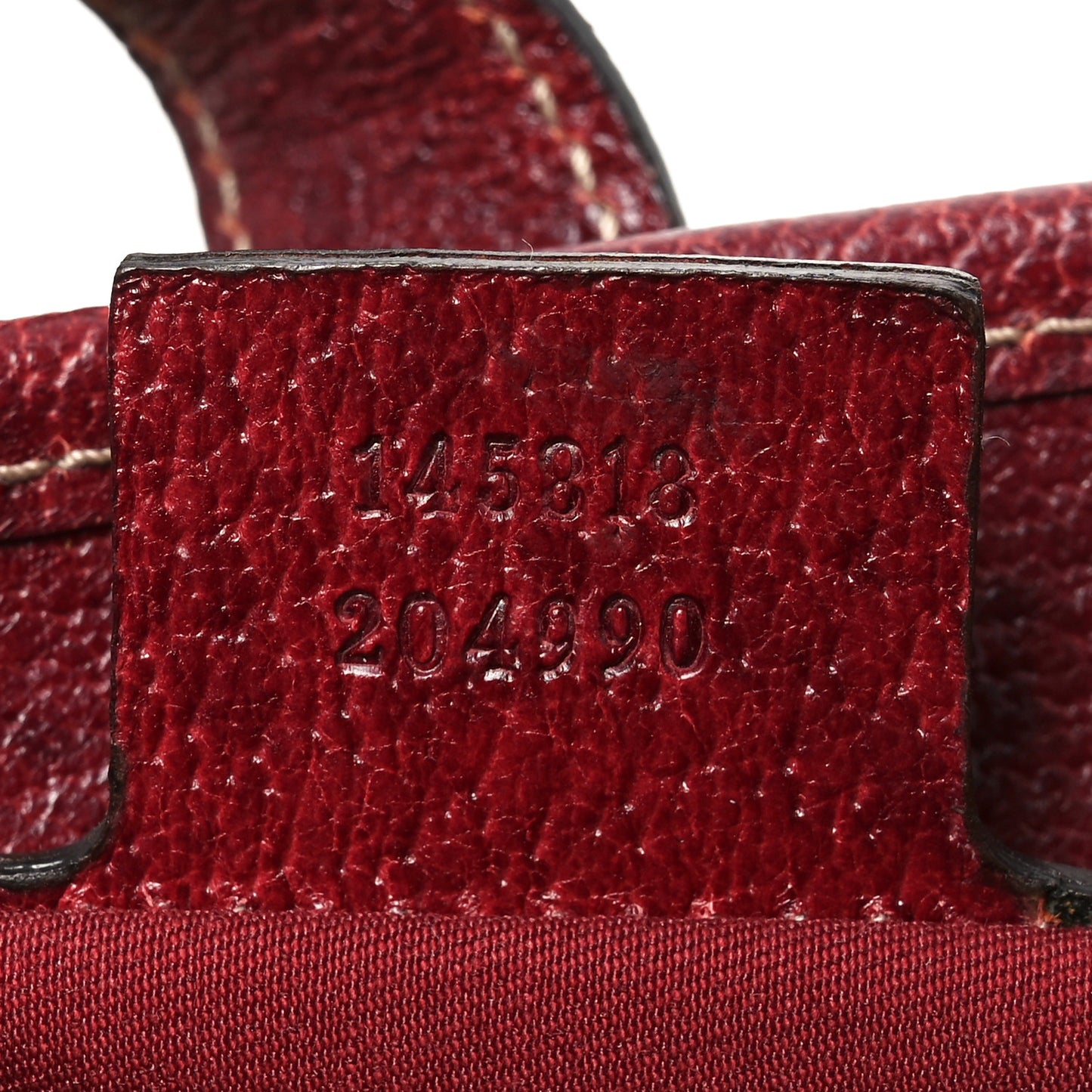 Canvas Horsebit Print Piston Lock Tote Red