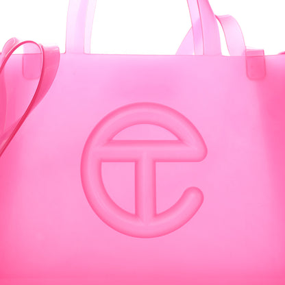 Telfar x MELISSA Jelly Medium Shopping Bag Clear Pink 7 of 9