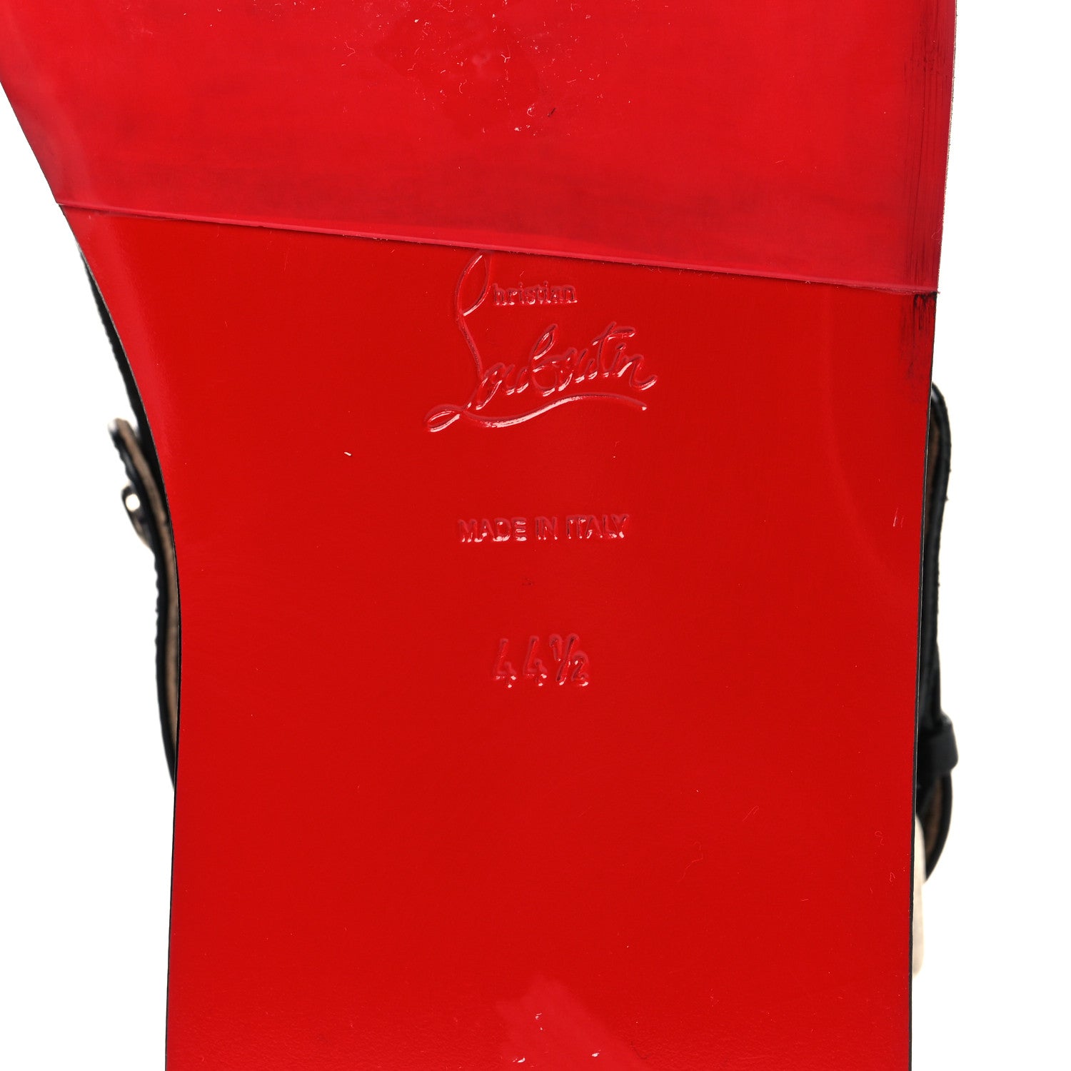 Christian Louboutin Veau Velours Calfskin Mens Tricoto Flat 44.5 Black 7 of 9
