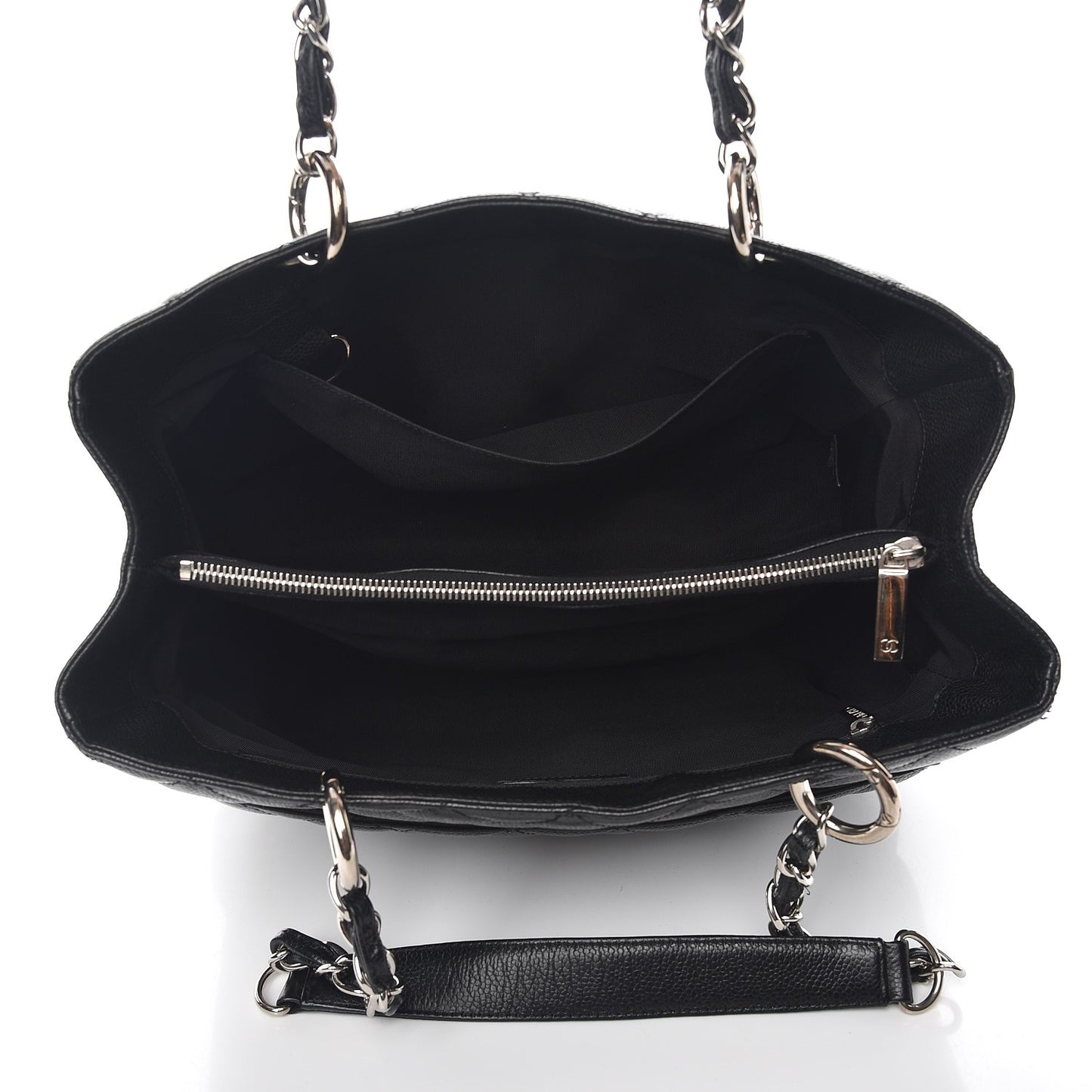 Caviar Quilted Grand Shopping Tote GST Black