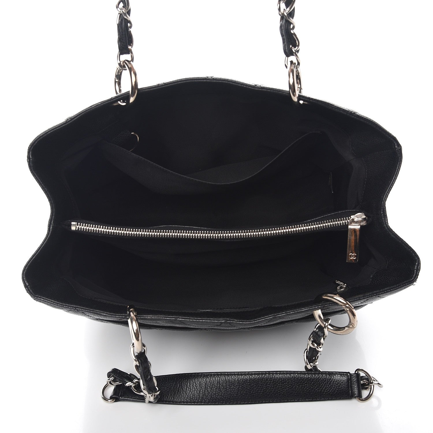 Chanel Caviar Quilted Grand Shopping Tote GST Black 5 of 15