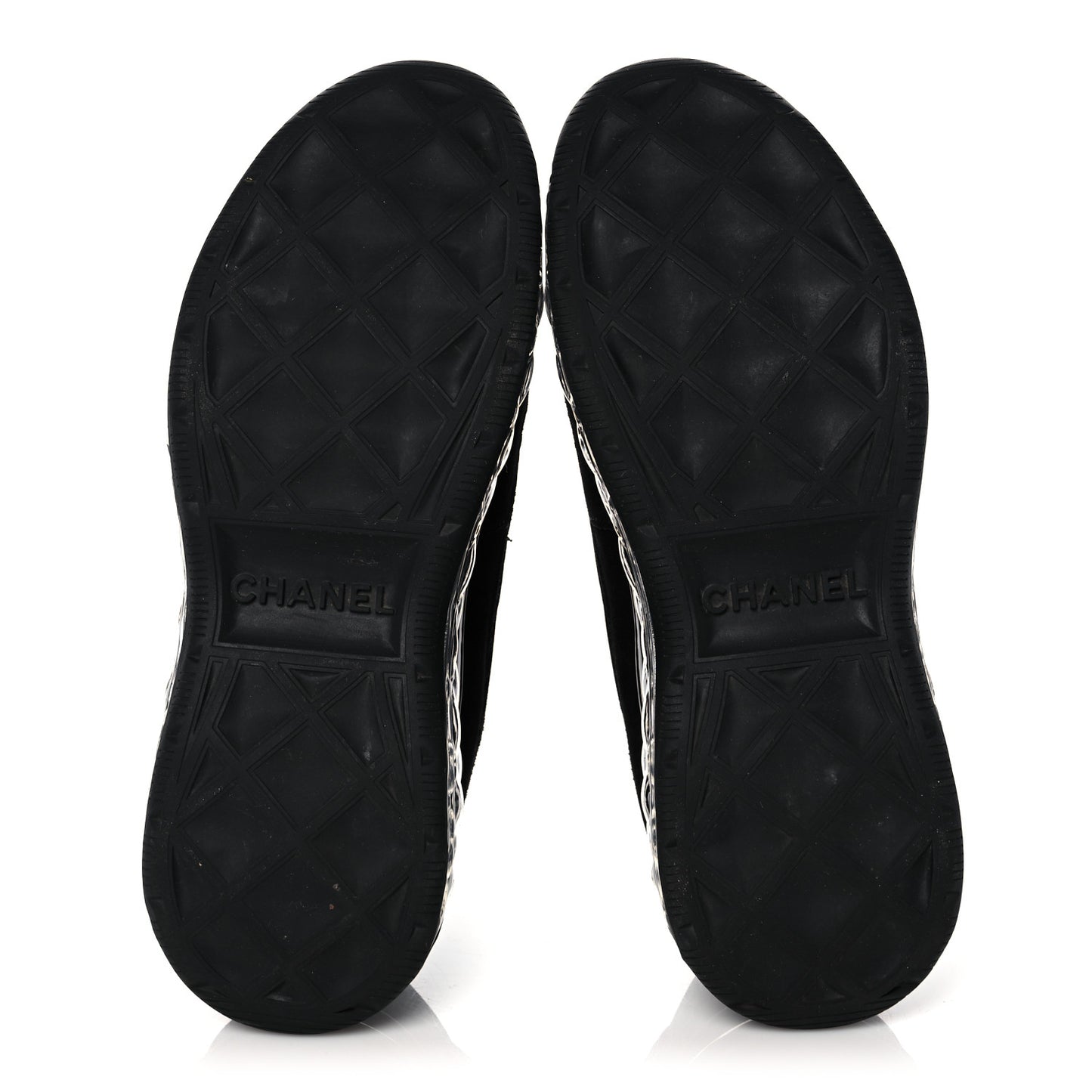 Suede Calfskin Velvet Grosgrain CC Sneakers 37 Black