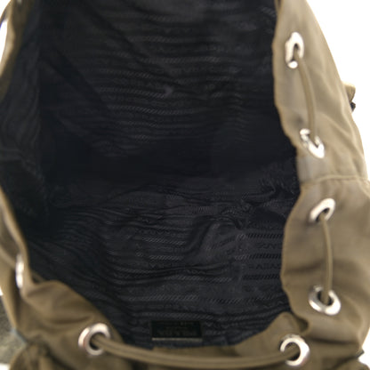 Prada Nylon Vela Large Backpack Green 9 of 13