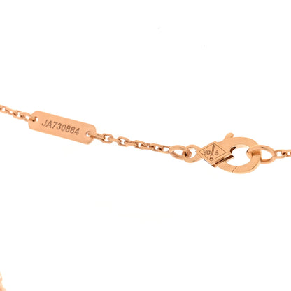 Van Cleef & Arpels 18K Rose Gold Carnelian Perlee Couleurs Pendant Necklace 4 of 6